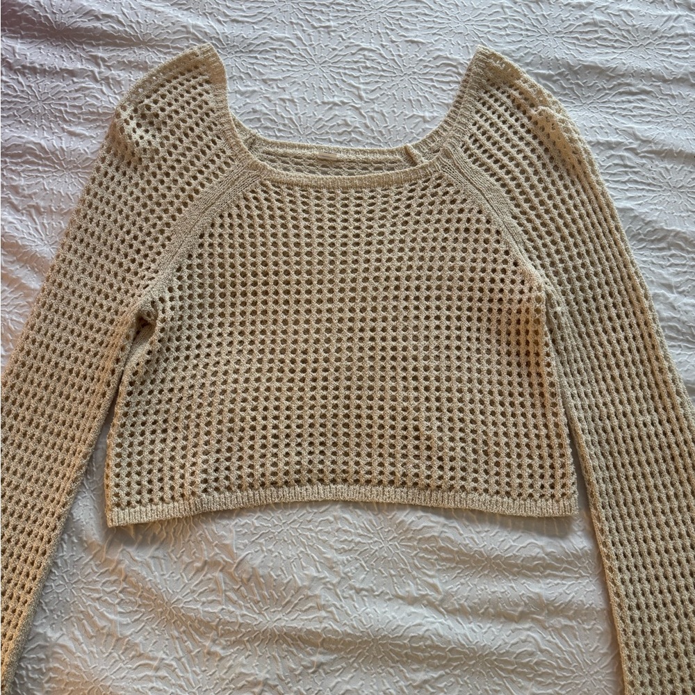 Women's Cream Knit Sweater